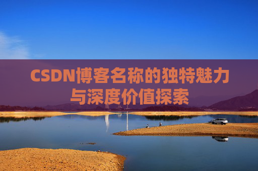 CSDN博客名称的独特魅力与深度价值探索